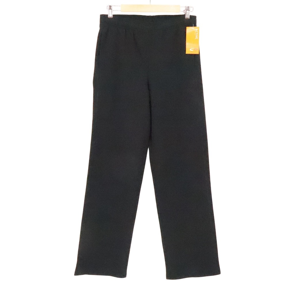 Champion Active Performance Sweat Pants Womens‎ Size S Black Fleece Lounge NWT